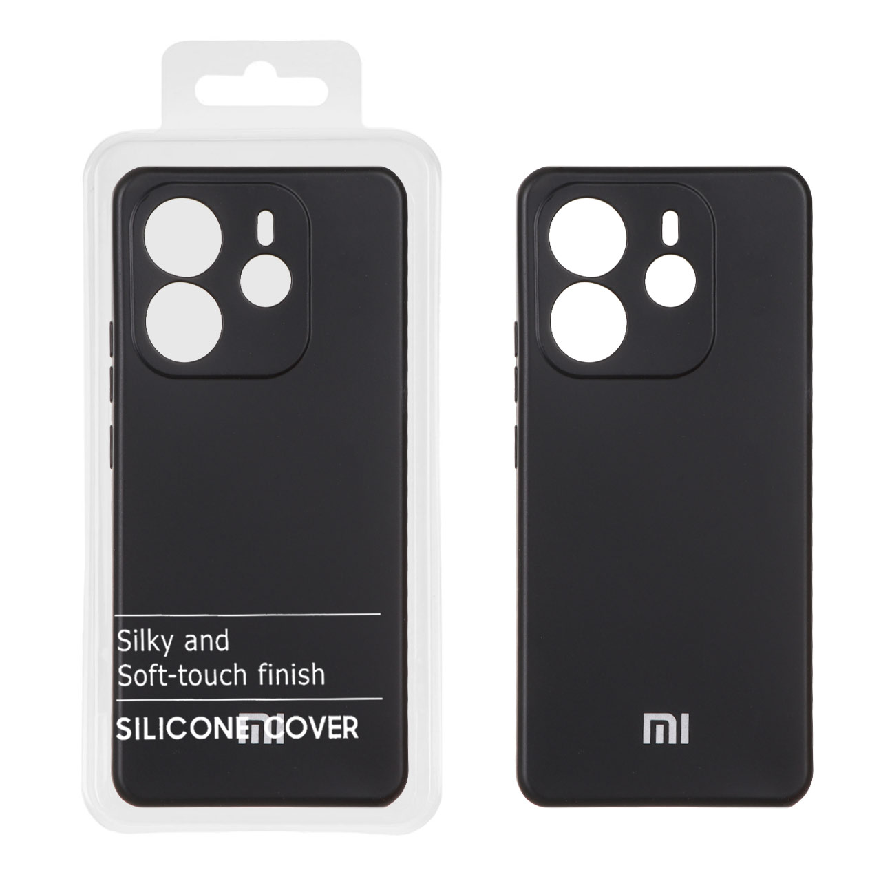 قاب نیو سیلیکون محافظ لنزدار RFF مدل Xiaomi Redmi Note 14 4G - مشکی (پک دار)