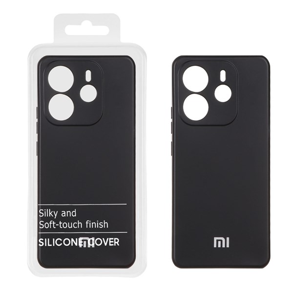 قاب نیو سیلیکون محافظ لنزدار RFF مدل Xiaomi Redmi Note 14 4G - مشکی (پک دار)