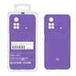 قاب سیلیکونی پاک کنی اورجینال درجه یک Xiaomi Poco M4 Pro 4G - بنفش (پک دار)