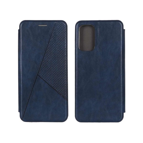 کیف چرمی موبایل مغناطیسی حصیری مورب Samsung Galaxy M52 - سرمه ای