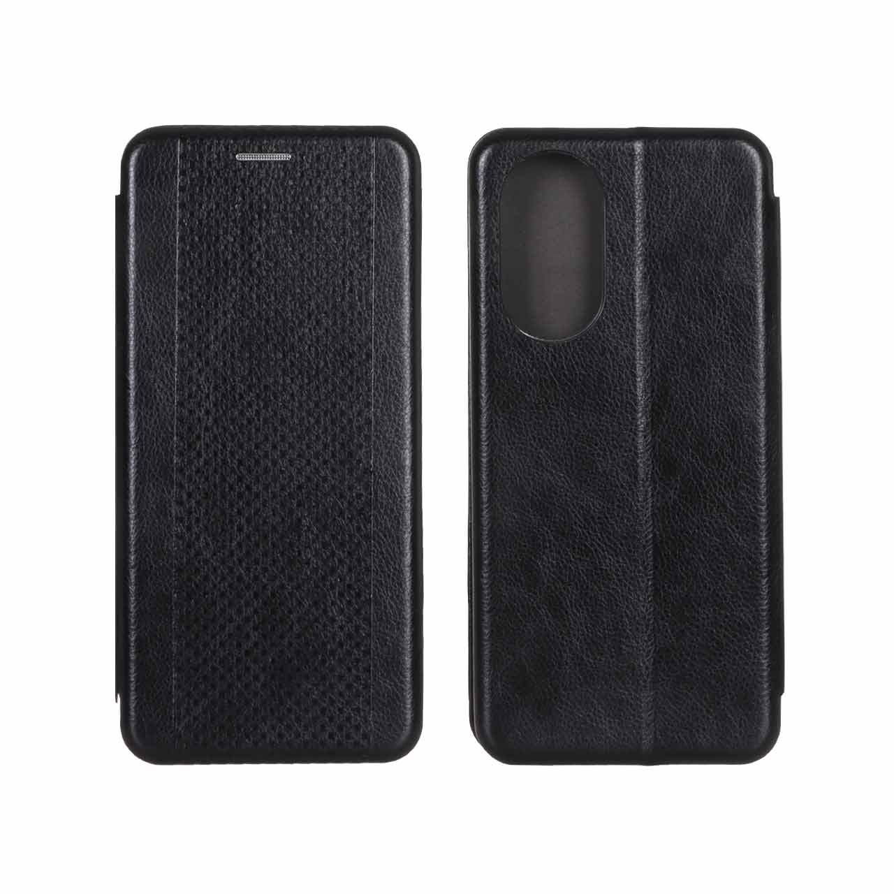 کیف چرمی موبایل مغناطیسی حصیری Huawei Nova 9 / Honor 50  - مشکی