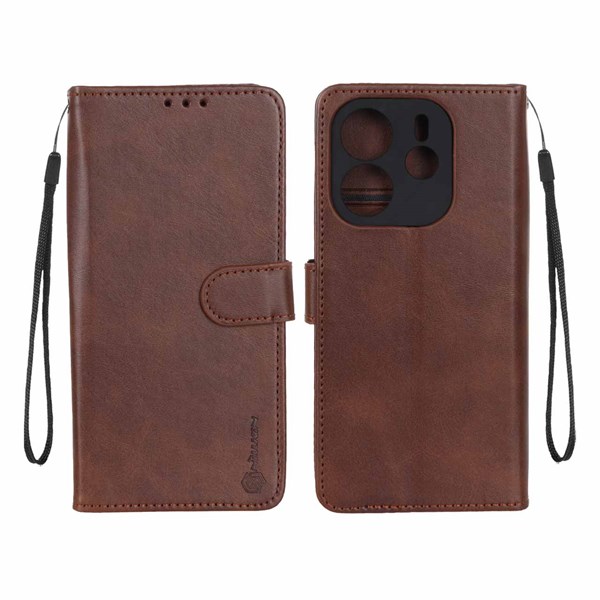 کیف موبایل مگنتی Nillkin مدل Xiaomi Redmi Note 14 4G - قهوه ای