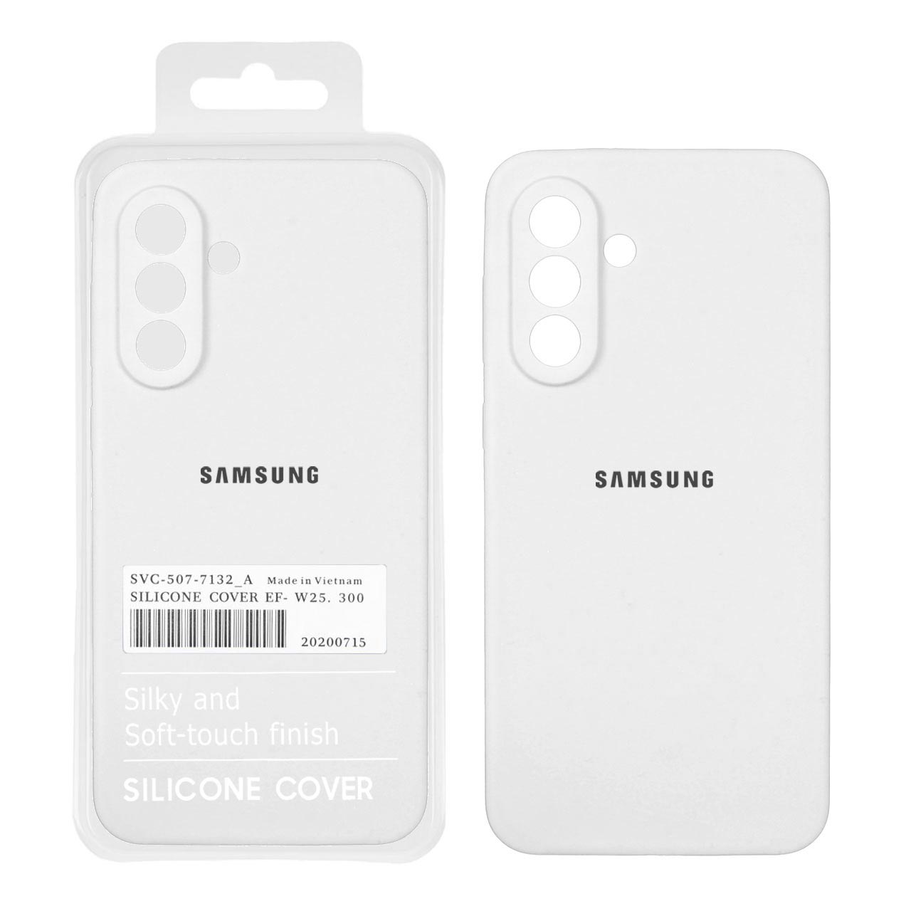 قاب سیلیکونی پاک کنی اورجینال درجه یک Samsung Galaxy A56 / A36 - سفید (پک دار)