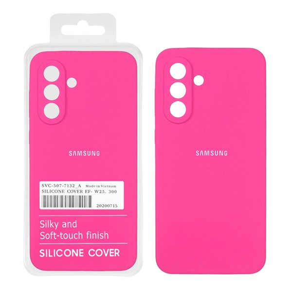 قاب سیلیکونی پاک کنی اورجینال درجه یک Samsung Galaxy A56 / A36 - صورتی فانتزی (پک دار)