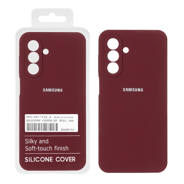 قاب سیلیکونی پاک کنی اورجینال درجه یک Samsung Galaxy A17 / A26 - زرشکی (پک دار)