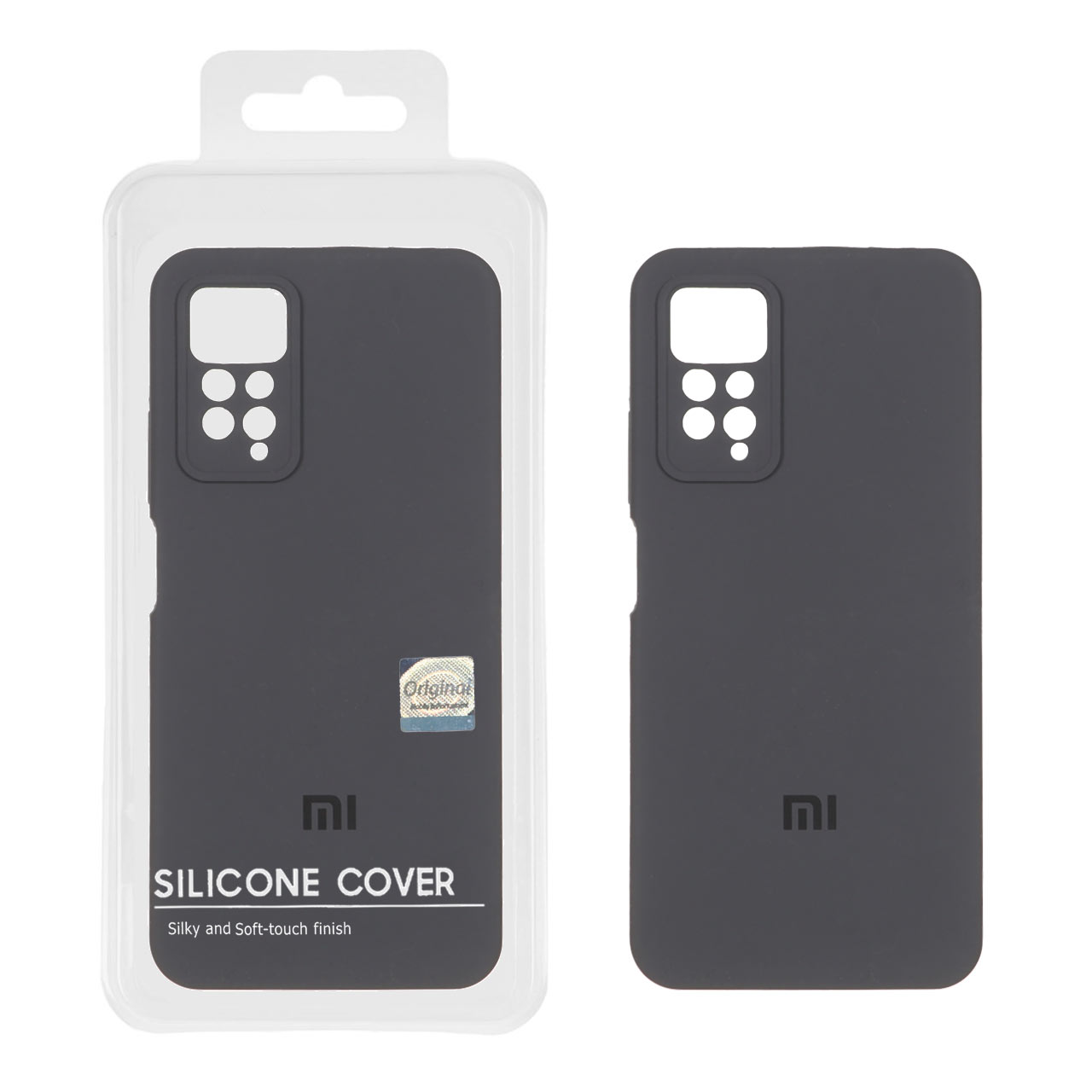 قاب سیلیکونی پاک کنی اورجینال Master Quality مدل Xiaomi Redmi Note 12 Pro 4G / Redmi Note 11 Pro - خاکستری (پک دار)
