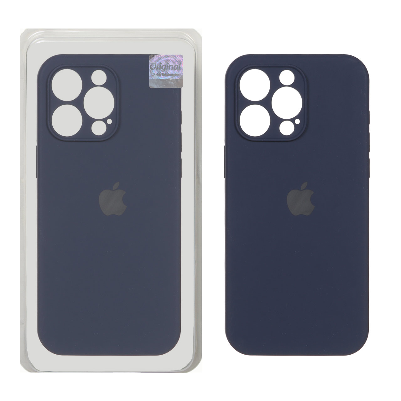 قاب سیلیکونی پاک کنی اورجینال Master Quality مدل Apple iPhone 15 Pro Max - سرمه ای (پک دار)