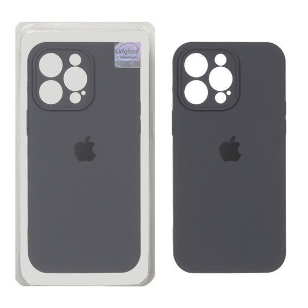 قاب سیلیکونی پاک کنی اورجینال Master Quality مدل Apple iPhone 14 Pro Max - خاکستری (پک دار)