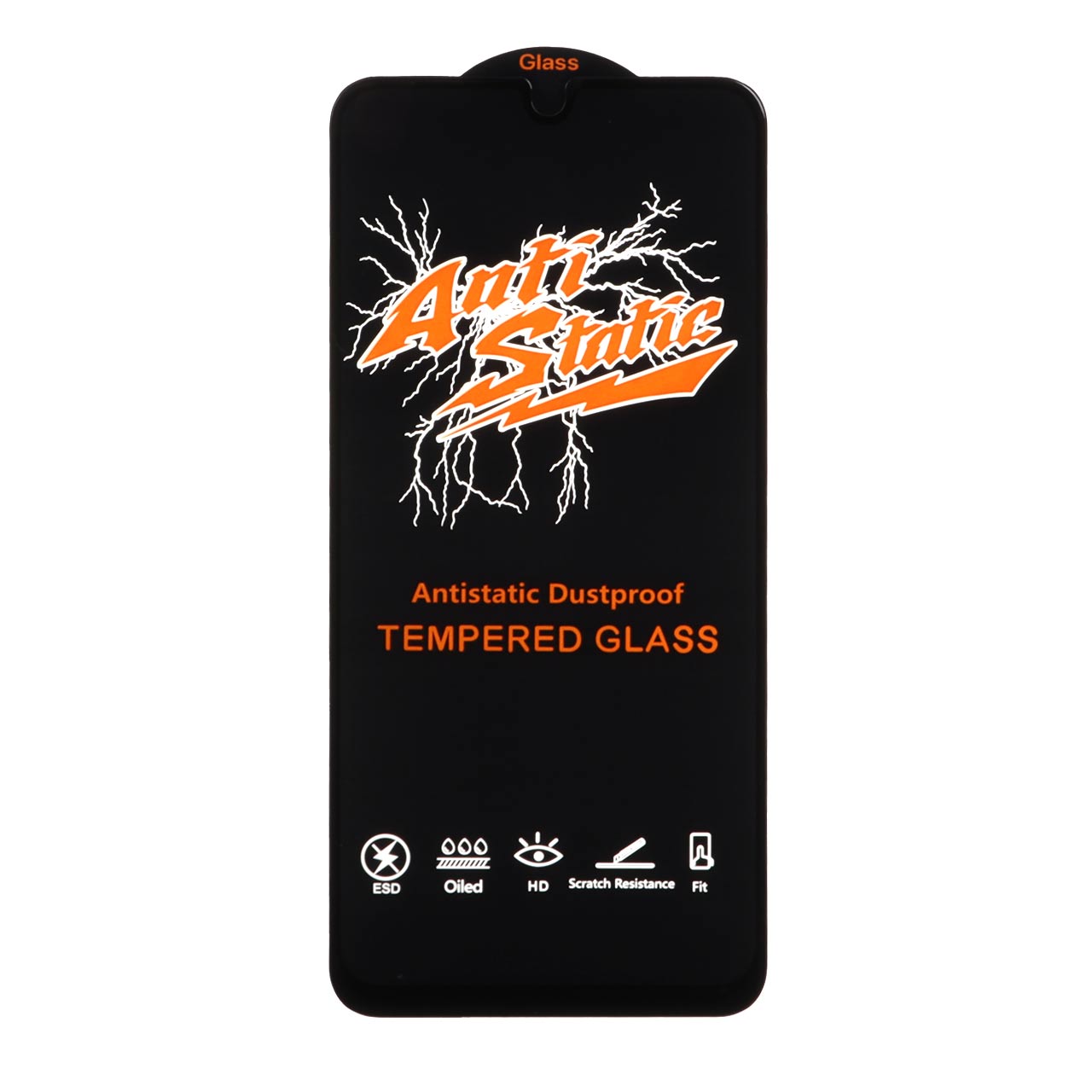 محافظ صفحه نمایش شیشه ای Samsung Galaxy A17 / A16 / A26 - Full Cover Anti Static Glass (بدون پک) - مشکی