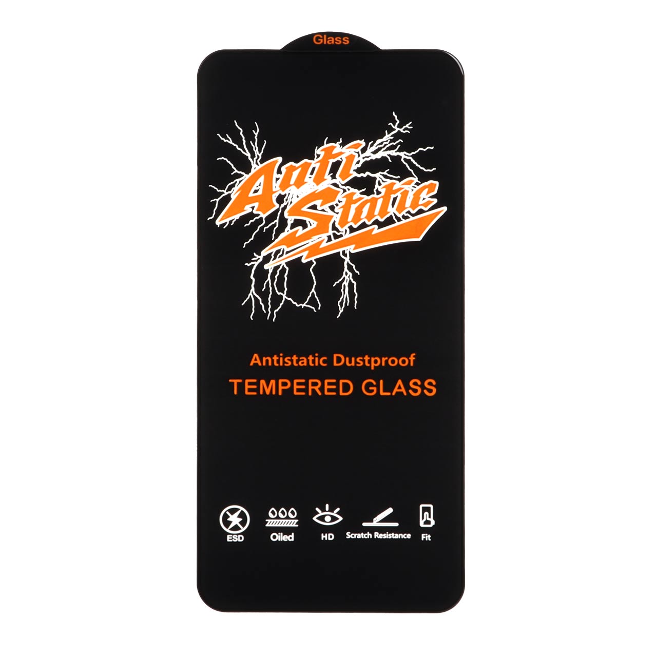 محافظ صفحه نمایش شیشه ای Samsung Galaxy S25 FE / S24 FE / A57 / A37 / A56 / A36 - Full Cover Anti Static Glass (بدون پک) - مشکی