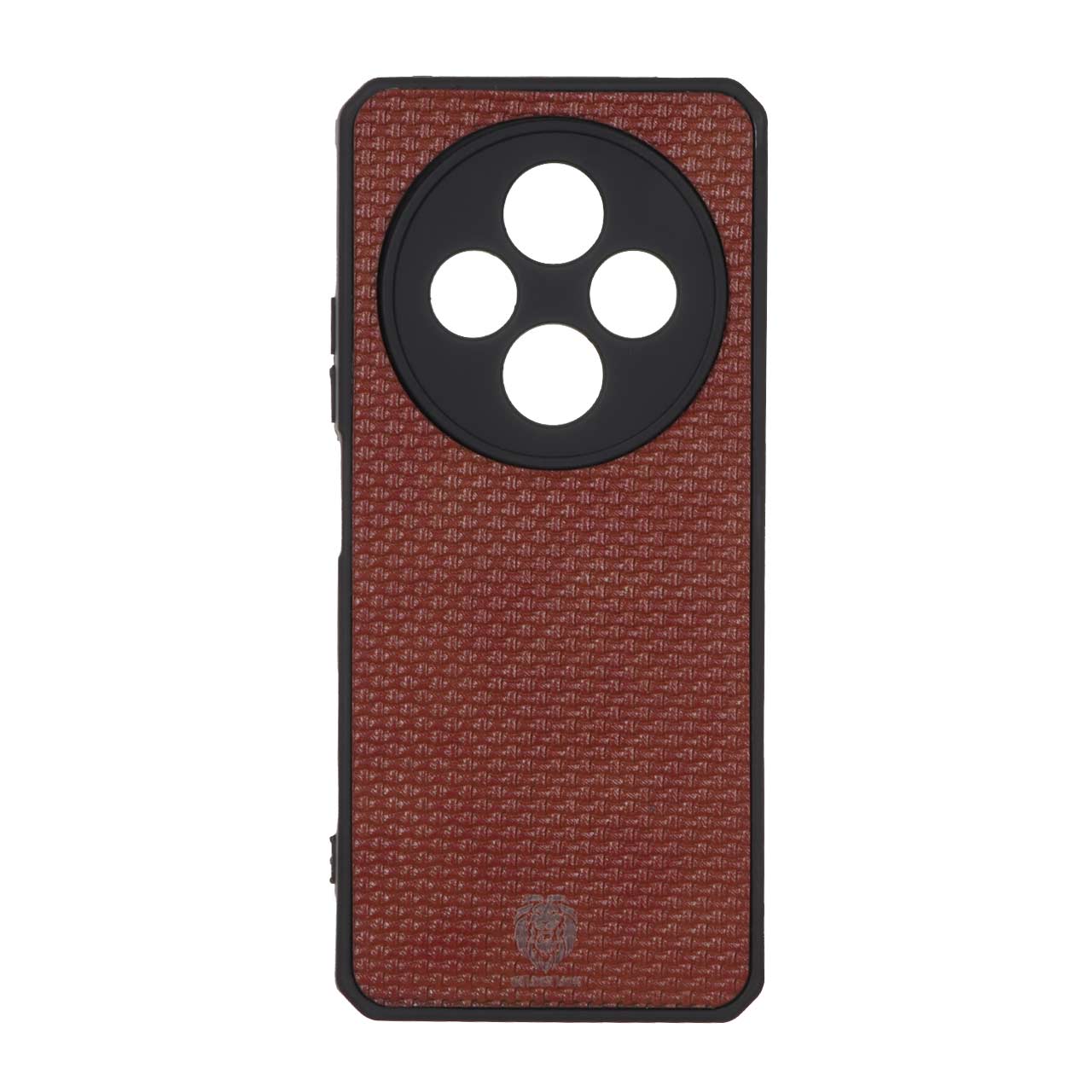 قاب طرح چرم حصیری Golden lion مدل Xiaomi Redmi 14C / Redmi A3 Pro / Redmi A4 / Poco C75 - قهوه ای