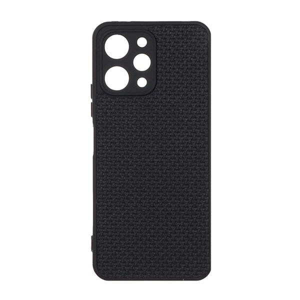 قاب طرح چرم حصیری Golden lion مدل Xiaomi Redmi 12 / Poco M6 Pro 5G - مشکی