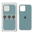 قاب سیلیکونی اورجینال با ست محافظ لنز رینگی Apple iPhone 13 Pro Max - سبز ارتشی (پک دار)