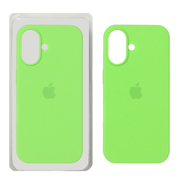 قاب سیلیکونی پاک کنی اورجینال Apple iPhone 16 - فسفری کد 1 (پک دار)