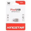 فلش مموری KingStar USB2.0 مدل Pixel KS231 ظرفیت 32GB - نقره ای (گارانتی متین)