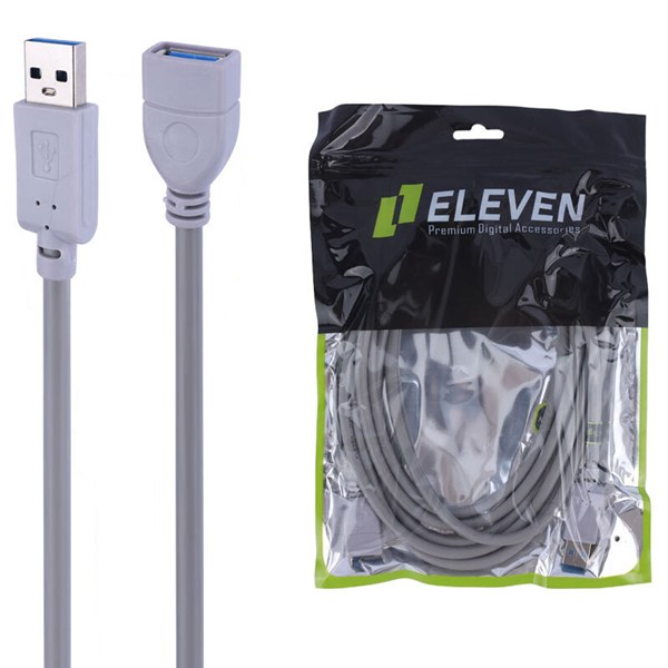 کابل افزایش طول USB ایلون Eleven طول 3 متر