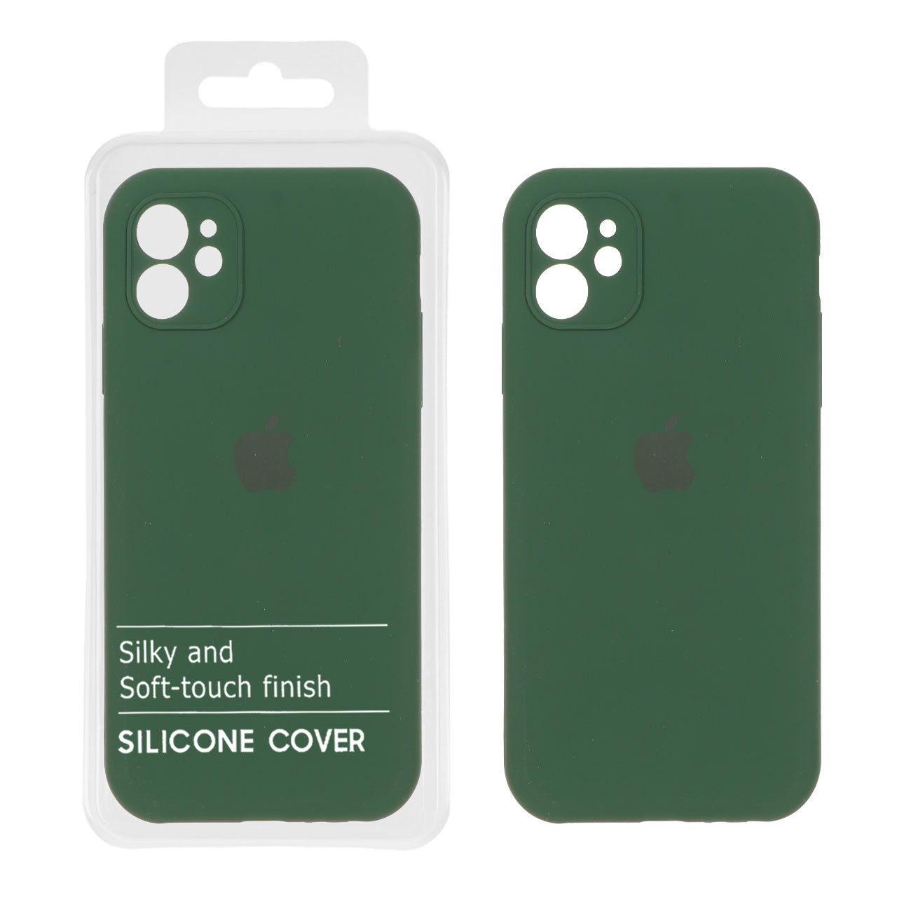 قاب سیلیکونی پاک کنی اورجینال Master Quality مدل Apple iPhone 11 - سبز تیره (پک دار)