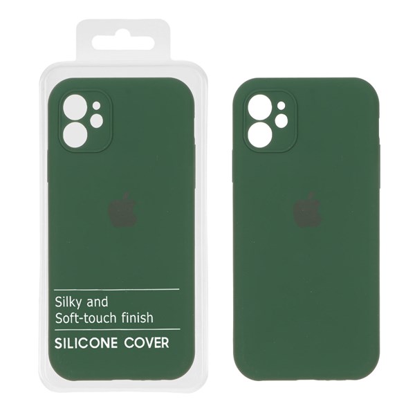 قاب سیلیکونی پاک کنی اورجینال Master Quality مدل Apple iPhone 11 - سبز تیره (پک دار)