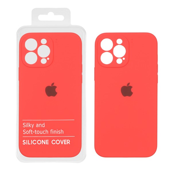 قاب سیلیکونی پاک کنی اورجینال Master Quality مدل Apple iPhone 13 Pro Max - مرجانی (پک دار)