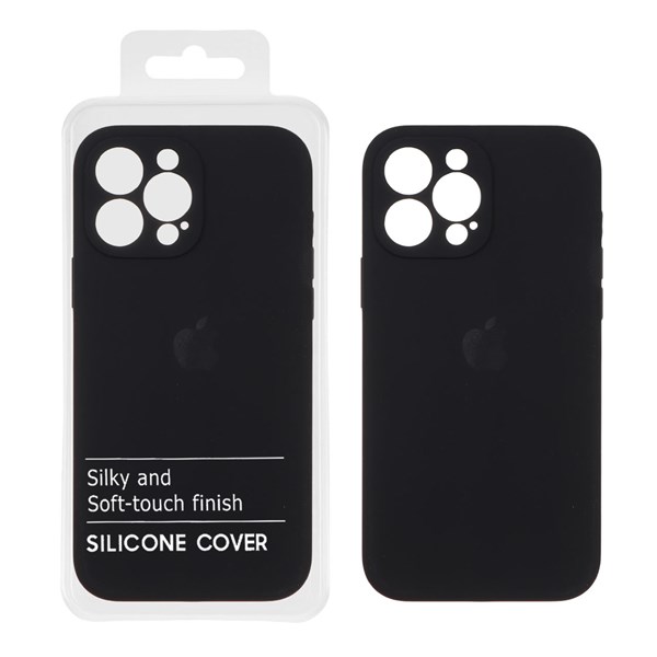 قاب سیلیکونی پاک کنی اورجینال Master Quality مدل Apple iPhone 13 Pro Max - مشکی (پک دار)