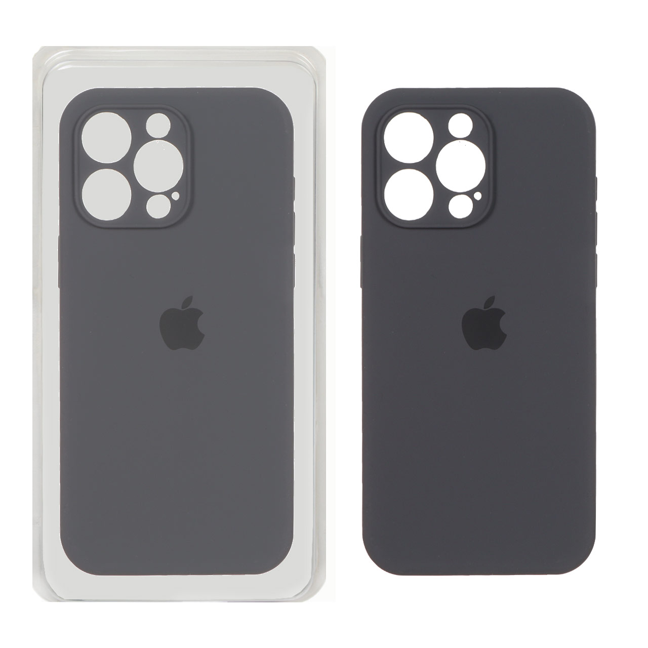 قاب سیلیکونی پاک کنی اورجینال Master Quality مدل Apple iPhone 15 Pro - خاکستری (پک دار)