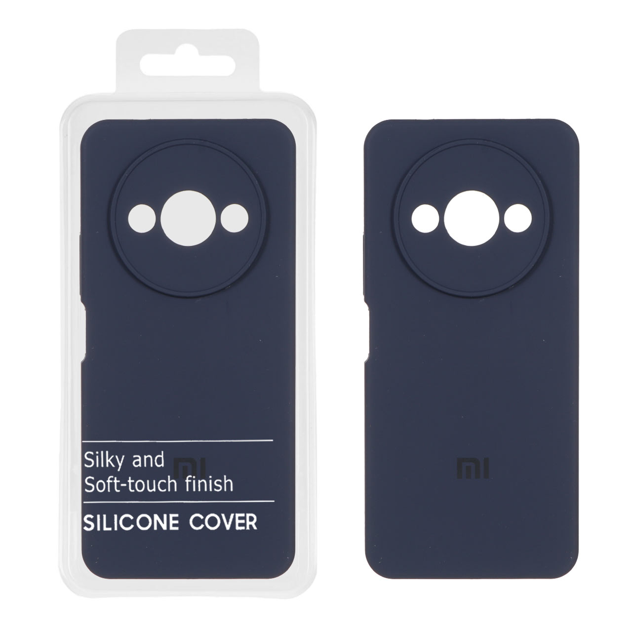 قاب سیلیکونی پاک کنی اورجینال Master Quality مدل Xiaomi Redmi A3 / A3x / Poco C61 - سرمه ای (پک دار)