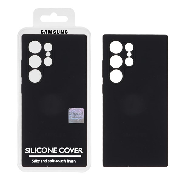 قاب سیلیکونی پاک کنی اورجینال Master Quality مدل Samsung Galaxy S24 Ultra - مشکی (پک دار)