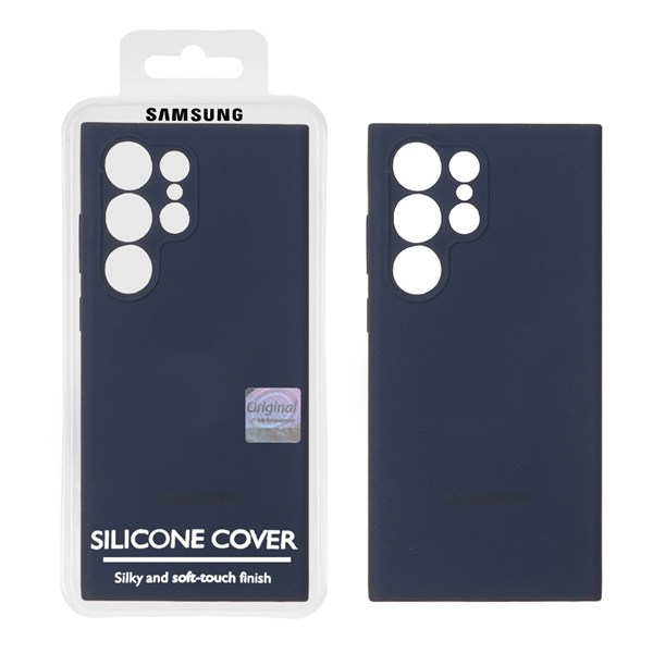 قاب سیلیکونی پاک کنی اورجینال Master Quality مدل Samsung Galaxy S23 Ultra - سرمه ای (پک دار)