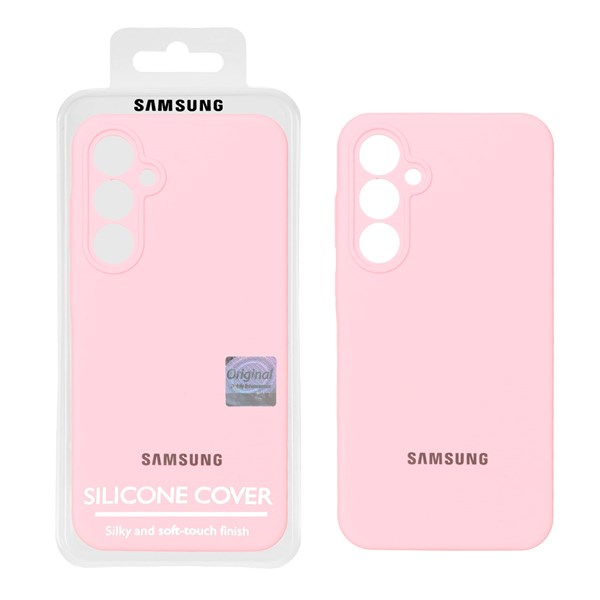 قاب سیلیکونی پاک کنی اورجینال Master Quality مدل Samsung Galaxy A35 - صورتی (پک دار)