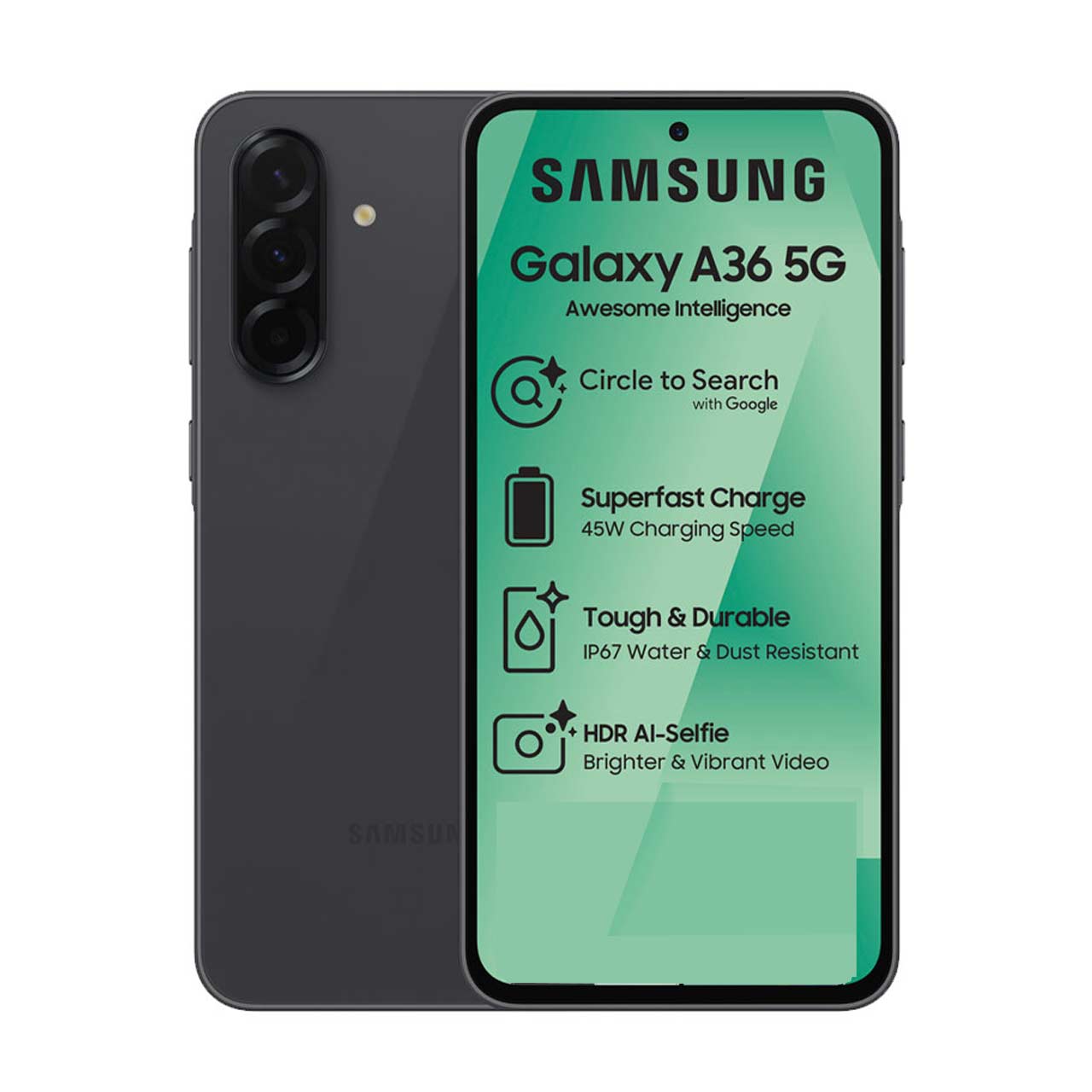 گوشی موبایل Samsung مدل Galaxy A36 5G (RAM 8) ظرفیت 256GB - مشکی (ویتنام)