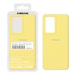 قاب سیلیکونی پاک کنی اورجینال درجه یک Samsung Galaxy S21 Ultra - زرد (پک دار)