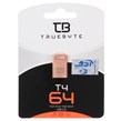 فلش مموری TRUEBYTE USB2.0 مدل T4 ظرفیت 64GB - رزگلد (گارانتی مادام العمر شرکت آی تین)