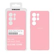 قاب سیلیکونی پاک کنی اورجینال درجه یک Samsung Galaxy S25 Ultra - صورتی (پک دار)