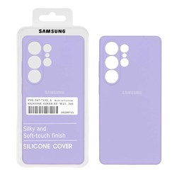 قاب سیلیکونی پاک کنی اورجینال درجه یک Samsung Galaxy S25 Ultra - یاسی (پک دار)