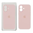 قاب سیلیکونی پاک کنی محافظ لنزدار اورجینال Apple iPhone 16 - صورتی کدر (پک اصلی)