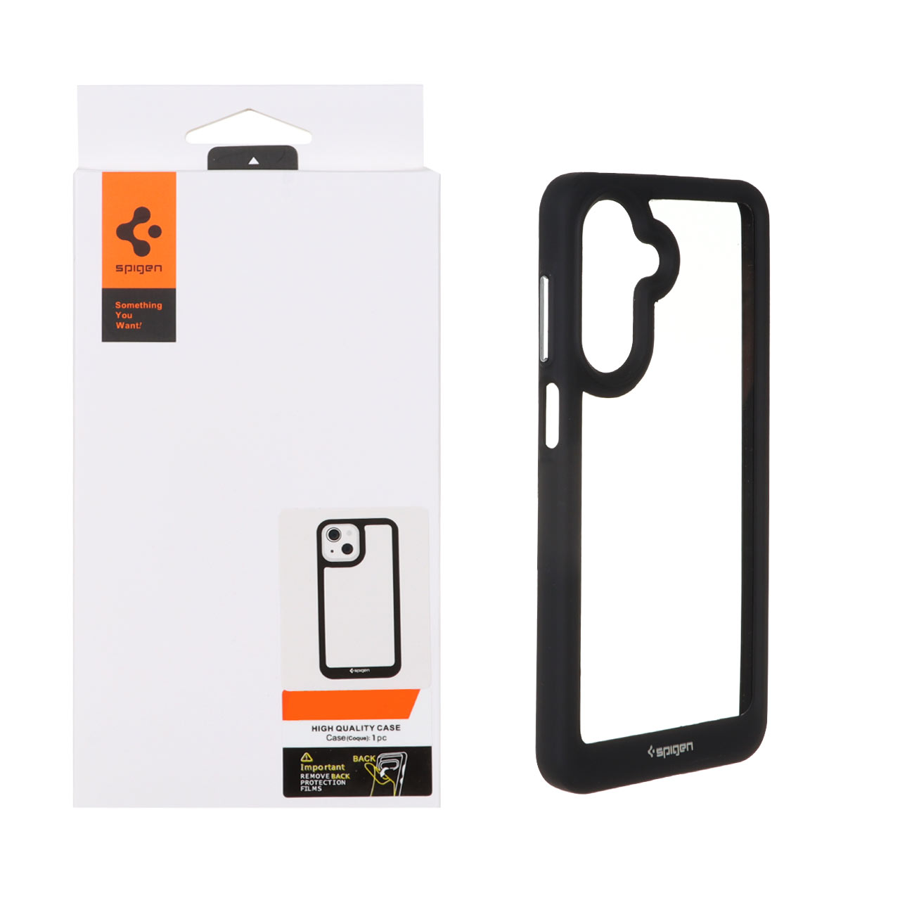 قاب اورجینال Spigen مدل Samsung Galaxy A17 / A26 - شفاف مشکی