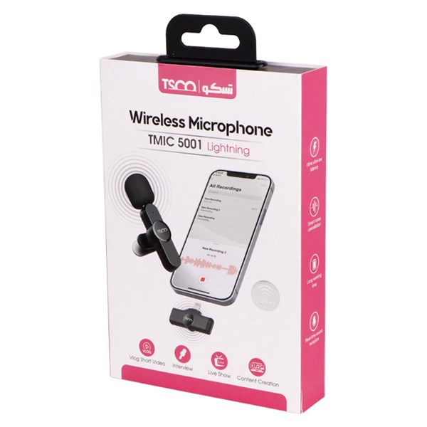 میکروفون یقه ای بی سیم تسکو TMIC-5001 Lightning