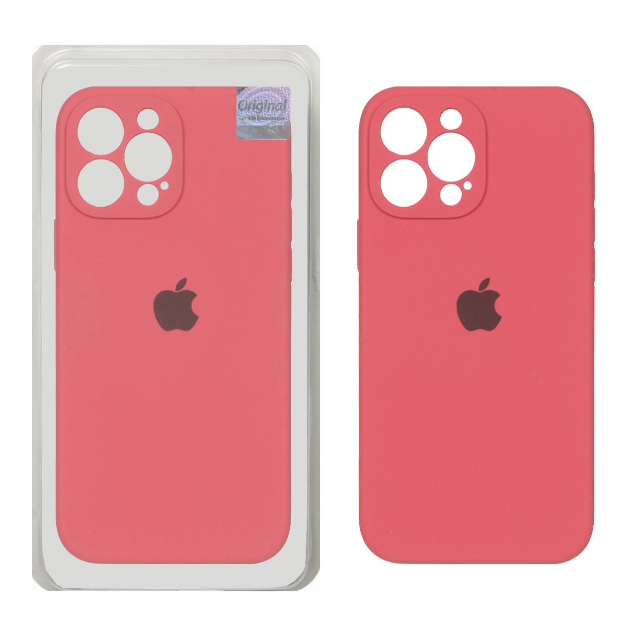قاب سیلیکونی پاک کنی اورجینال Master Quality مدل Apple iPhone 13 Pro Max - هلویی (پک دار)