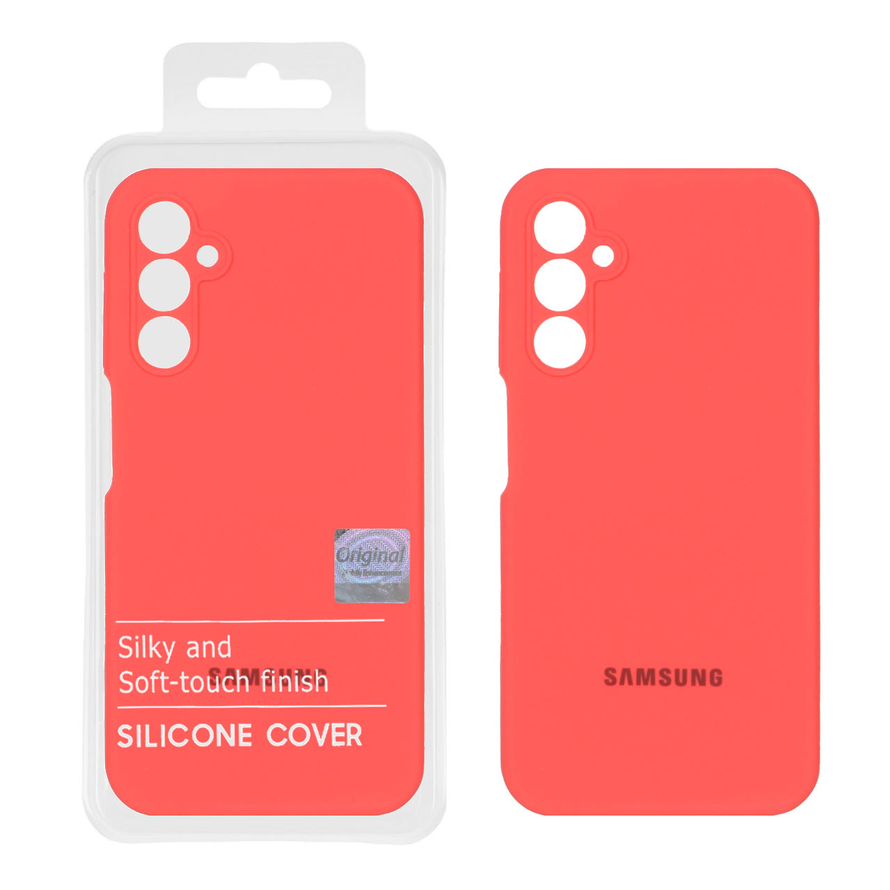 قاب سیلیکونی پاک کنی اورجینال Master Quality مدل Samsung Galaxy A24 - مرجانی (پک دار)
