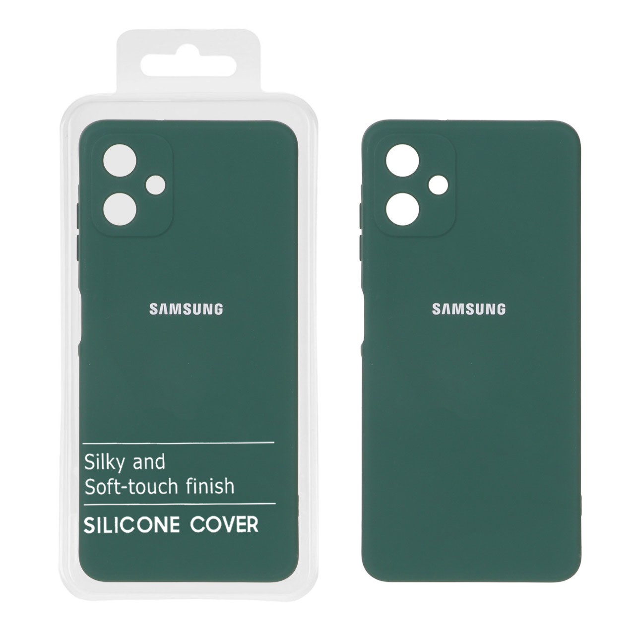 قاب نیو سیلیکون محافظ لنزدار RFF مدل Samsung Galaxy A06 - سبز (پک دار)