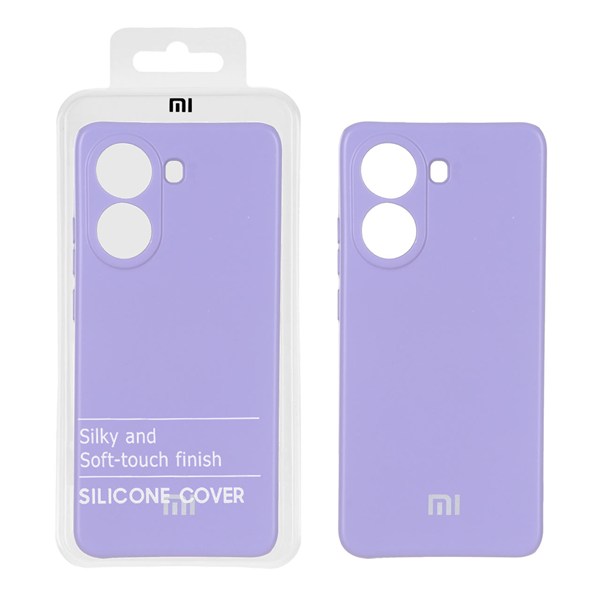 قاب نیو سیلیکون محافظ لنزدار RFF مدل Xiaomi Poco X7 Pro - یاسی (پک دار)