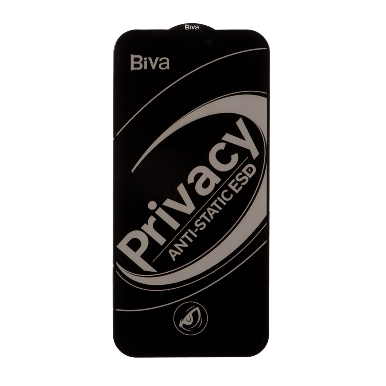 محافظ صفحه نمایش شیشه ای Full Cover Privacy Biva مدل Apple iPhone 15 Pro Max - مشکی