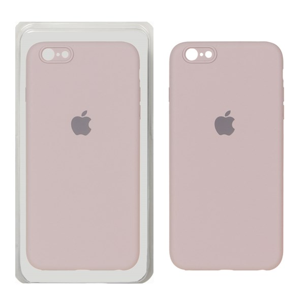 قاب سیلیکونی پاک کنی محافظ لنزدار اورجینال Apple iPhone 6 Plus / iPhone 6s Plus - کالباسی (پک دار)