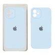 قاب سیلیکونی پاک کنی محافظ لنزدار اورجینال Apple iPhone 12 - آبی کبریتی (پک دار)