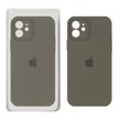 قاب سیلیکونی پاک کنی محافظ لنزدار اورجینال Apple iPhone 12 - سبز زیتونی تیره (پک دار)