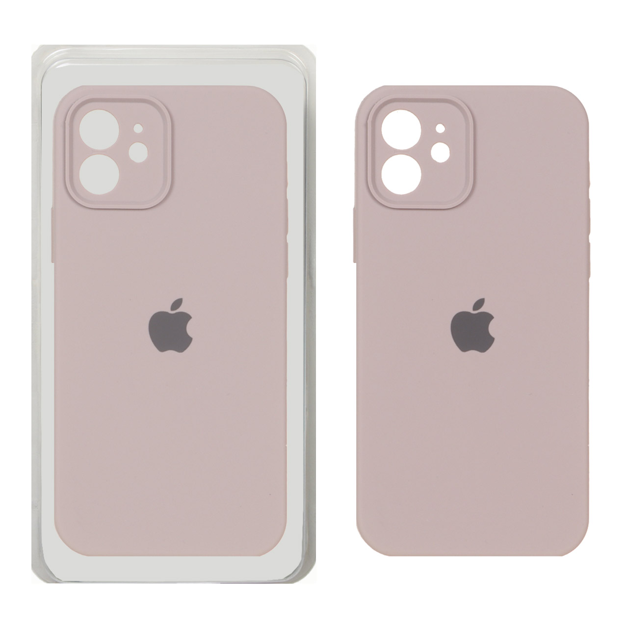 قاب سیلیکونی پاک کنی محافظ لنزدار اورجینال Apple iPhone 12 - کالباسی (پک دار)