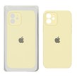 قاب سیلیکونی پاک کنی محافظ لنزدار اورجینال Apple iPhone 12 - لیمویی (پک دار)