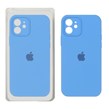 قاب سیلیکونی پاک کنی محافظ لنزدار اورجینال Apple iPhone 12 - آبی (پک دار)