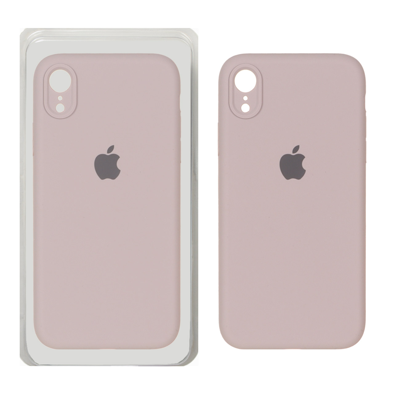 قاب سیلیکونی پاک کنی محافظ لنزدار اورجینال Apple iPhone XR - کالباسی (پک دار)