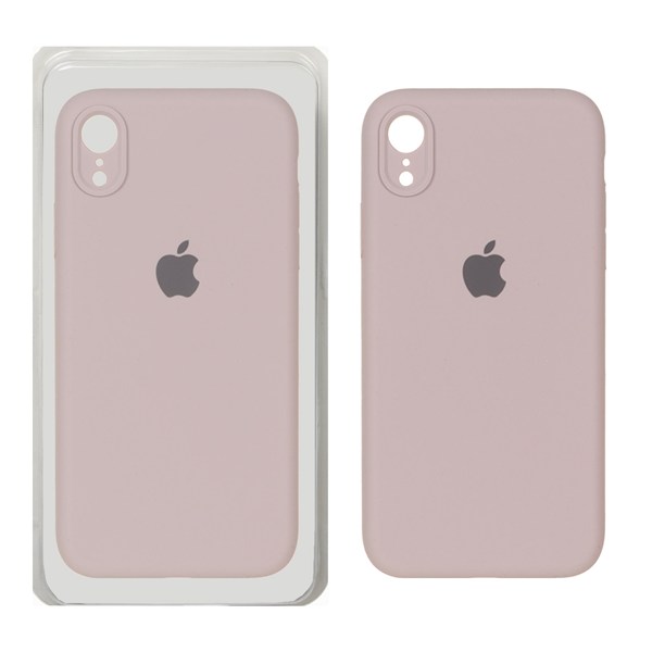 قاب سیلیکونی پاک کنی محافظ لنزدار اورجینال Apple iPhone XR - کالباسی (پک دار)
